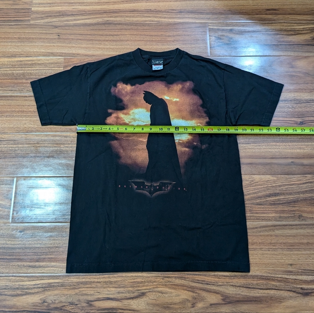 Vintage Y2K Batman Begins Men’s Shirt Medium Movie Promo 2005 Joker Dark Knight - Picture 6 of 7